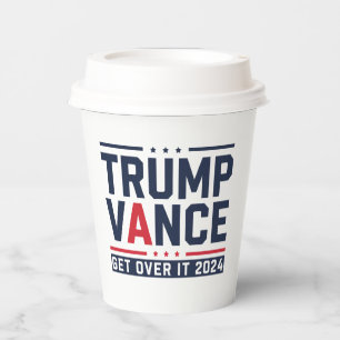 Gobelets En Papier Trump a gagné l'élection 2024 Président Trump Vanc