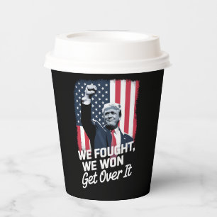 Gobelets En Papier Trump a Gagné Passons à Autre Chose Victoire de Tr
