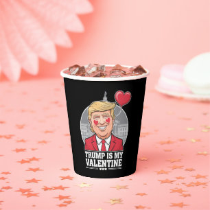 Gobelets En Papier Trump est ma Saint Valentin