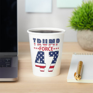 Gobelets En Papier Trump Force 47