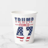 Gobelets En Papier Trump Force 47 (Verso)