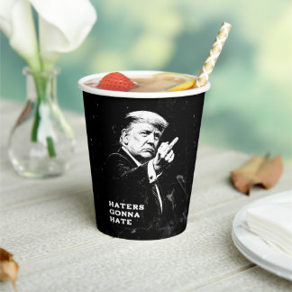Gobelets En Papier Trump Middle Finger 2026 Meme Funny