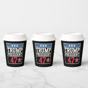 Gobelets En Papier Trump remporte l'élection 2024 Trump a gagné 2024