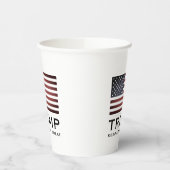Gobelets En Papier Trump tasses de parti avec drapeau américain - Kee (Gauche)