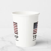 Gobelets En Papier Trump tasses de parti avec drapeau américain - Kee (Droite)