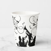 Gobelets En Papier Trumpet Section Jazz (Recto)