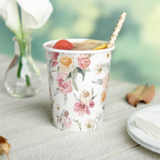 Gobelets En Papier Tulipe à fleurs de printemps (Insitu)