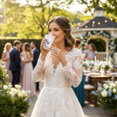 Gobelets En Papier Tulipes dans Delft Blue personnalisable