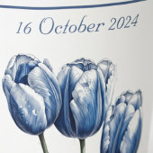 Gobelets En Papier Tulipes dans Delft Blue personnalisable