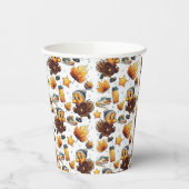 Gobelets En Papier Turquie Trot Fun Run 5k Thanksgiving Rundesign (Gauche)