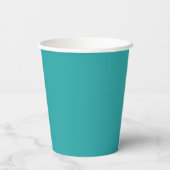 Gobelets En Papier Turquoise chaud (Verso)