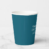 Gobelets En Papier Turquoise couleur solide tendance à la palette de  (Droite)