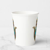 Gobelets En Papier Turquoise Troisième Oeil Hamsa (Droite)