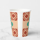 Gobelets En Papier Turquoise Zia Tribal Brown Tan (Droite)