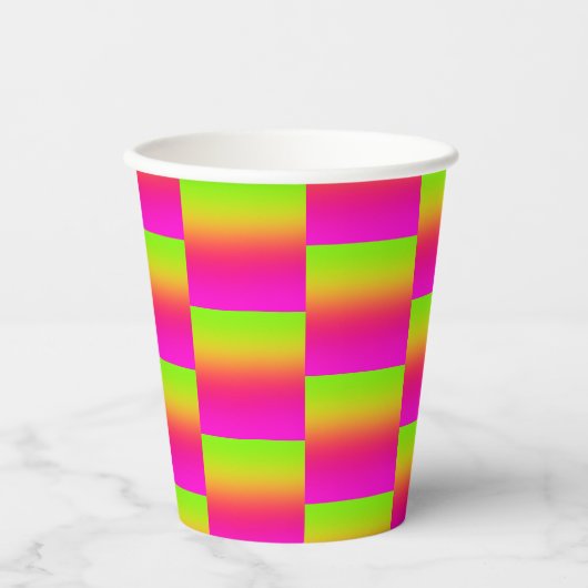 Gobelets En Papier Tutti Frutti Carrelage Gradient Tasse Papier (Recto)