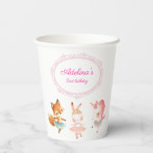 Gobelets En Papier Tutu Cute Ballerina Ballet Animaux Fête d'annivers (Verso)