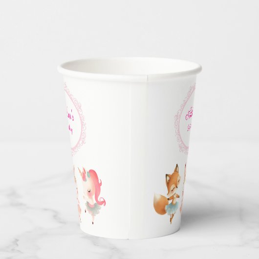 Gobelets En Papier Tutu Cute Ballerina Ballet Animaux Fête d'annivers (Droite)