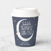 Gobelets En Papier Twinkle, petit baby shower étoilé (Recto)