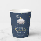 Gobelets En Papier Twinkle Twinkle Little Star Baby shower (Verso)