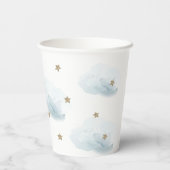 Gobelets En Papier Twinkle Twinkle Little Star Baby shower bleu (Verso)