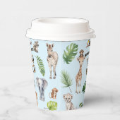 Gobelets En Papier Twins Blue Safari thème Deux Wild Boy 2e (Droite)