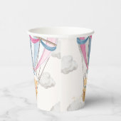 Gobelets En Papier Twins Teddy Bear Blue Hot Air Balloon (Droite)