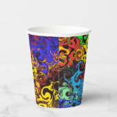 Gobelets En Papier Twirlers colorés Abstraits / (Droite)