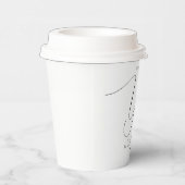 Gobelets En Papier Typographie de script Elle a dit oui Enterrement d (Droite)