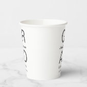 Gobelets En Papier Typographie moderne graduation simple minimum c (Gauche)