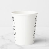 Gobelets En Papier Typographie moderne graduation simple minimum c (Droite)