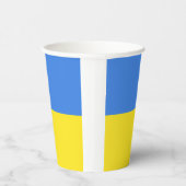 Gobelets En Papier Ukraine - Paix - drapeau ukrainien - Liberté (Droite)