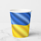 Gobelets En Papier Ukraine - Peace - Ukrainian Flag - Freedom Support (Verso)