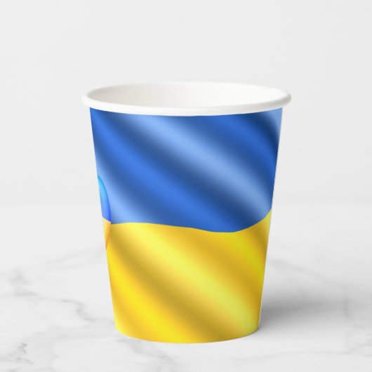 Gobelets En Papier Ukraine - Peace - Ukrainian Flag - Freedom Support (Verso)