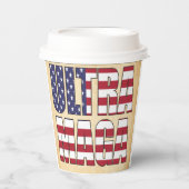 Gobelets En Papier Ultra MAGA Trump Supporter 💡 Great Again USA (Recto)