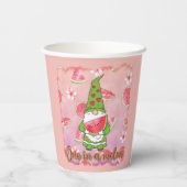 Gobelets En Papier Un à Melon | Green Gnome & Watermelon (Verso)