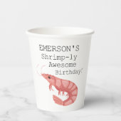 Gobelets En Papier Un Anniversaire Aux Crevettes (Recto)