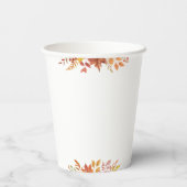 Gobelets En Papier Un Baby shower Automne D'Halloween Un Peu Citrouil (Verso)