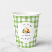 Gobelets En Papier Un Baby shower En vichy Pie (Verso)