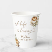 Gobelets En Papier Un bébé brasse des tasses de papier | Baby shower  (Recto)