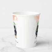 Gobelets En Papier un bébé brasse Halloween Baby shower Peach (Droite)