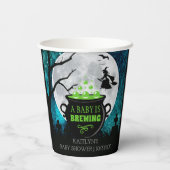 Gobelets En Papier Un bébé brasse un Baby shower d'Halloween (Verso)