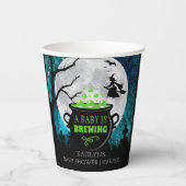 Gobelets En Papier Un bébé brasse un Baby shower d'Halloween (Recto)