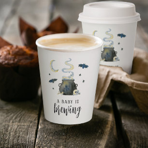 Gobelets En Papier Un Bébé Brûle De Mignons Baby showers D'Halloween