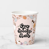Gobelets En Papier Un bébé Éffrayant Super Halloween 1er anniversaire (Verso)