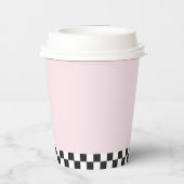 Gobelets En Papier Un Bébé heureux, joyeux visage rose (Verso)