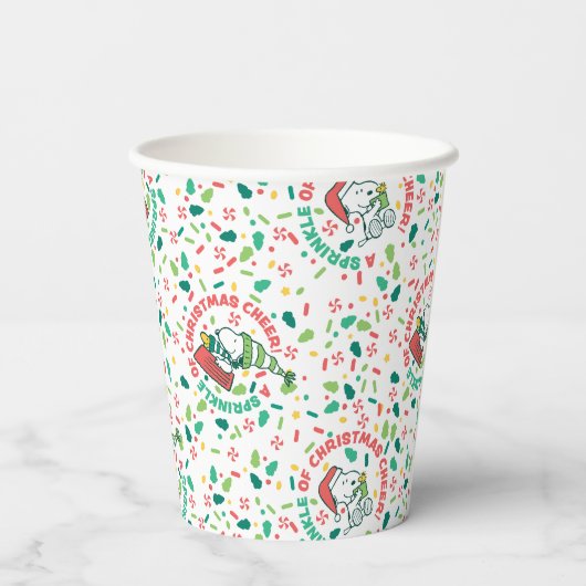 Gobelets En Papier Un clin d'oeil à Noël Motif (Verso)