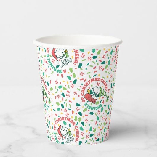 Gobelets En Papier Un clin d'oeil à Noël Motif (Recto)