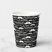 Gobelets En Papier Un Club de Gentlemen's. Motif Moustache (Verso)