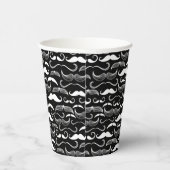 Gobelets En Papier Un Club de Gentlemen's. Motif Moustache (Droite)