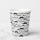 Gobelets En Papier Un Club de Gentlemen's. Moustache motif 2 (Verso)